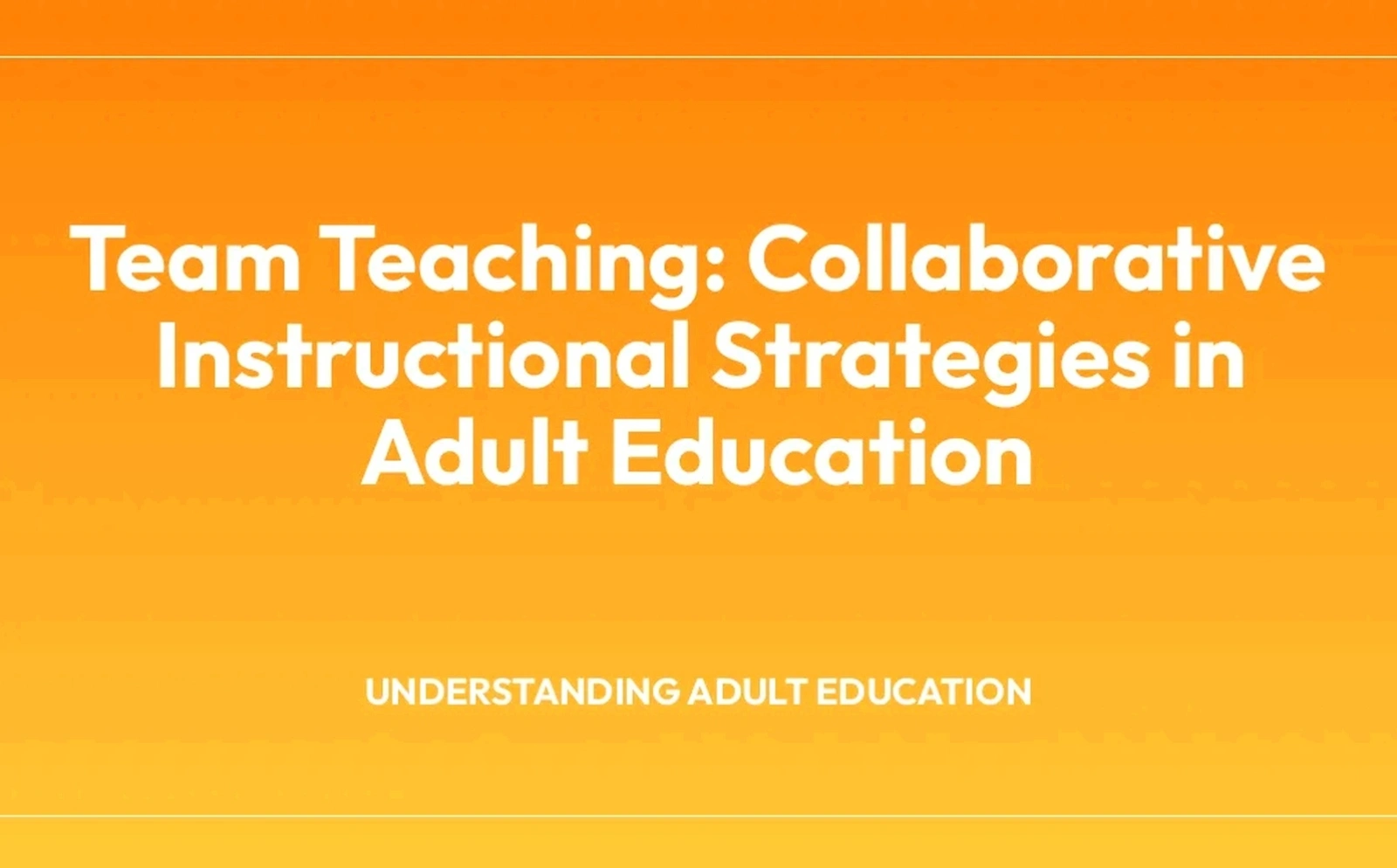 Adult education strategies and coaching methods